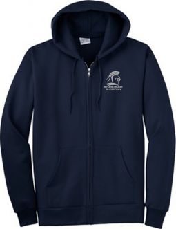 Adult Ultimate Full-Zip Hooded Sweatshirt, Navy
